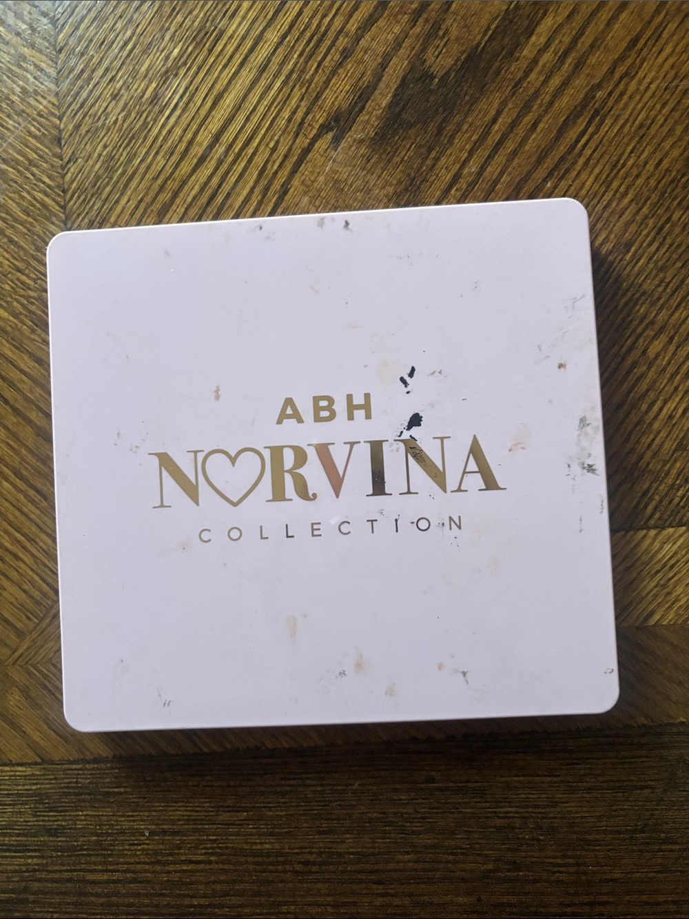Anastasia Beverly Hills Norvina Collection Pale Pink Palette Case with Gold Logo